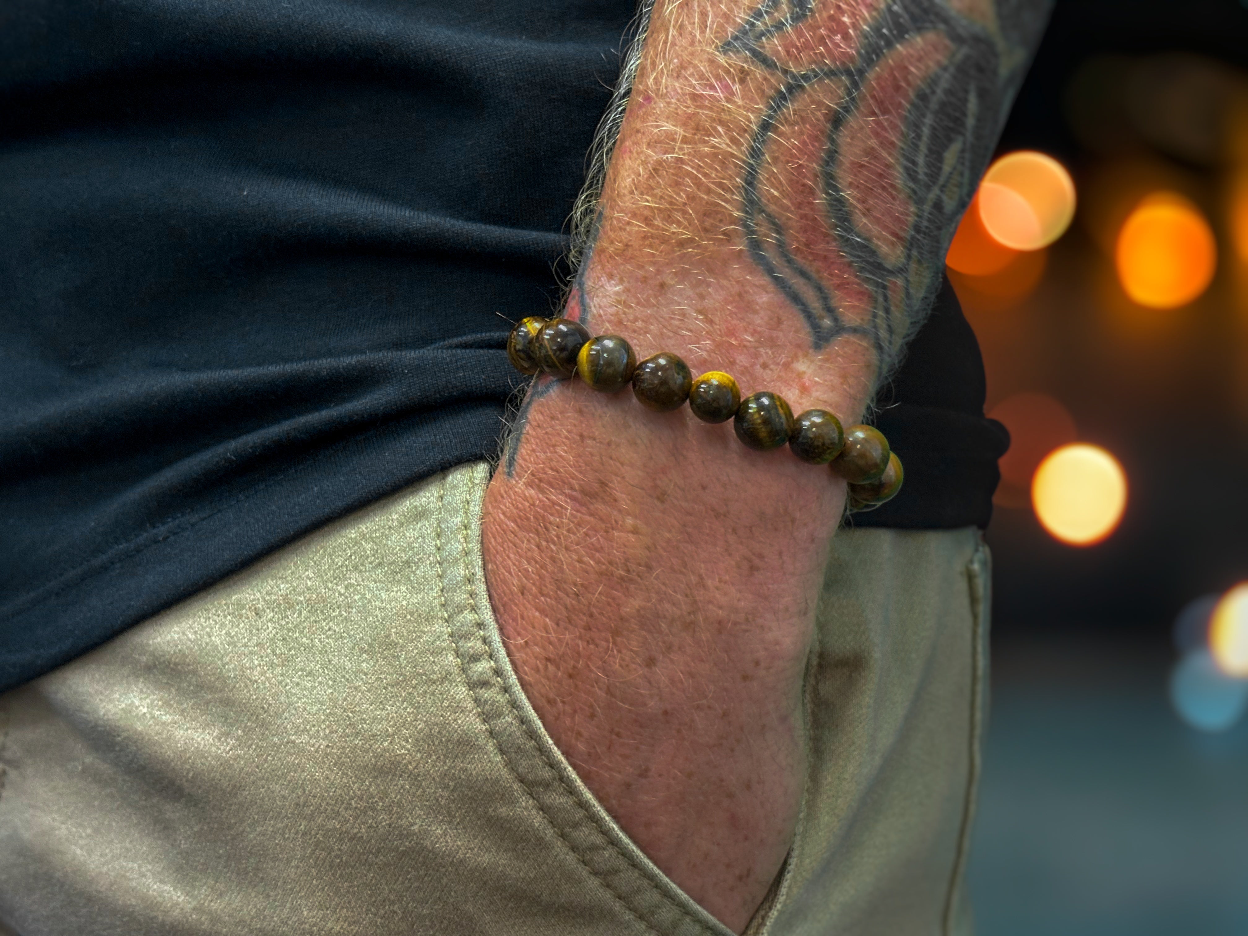 Tigers Eye Bead Bracelets