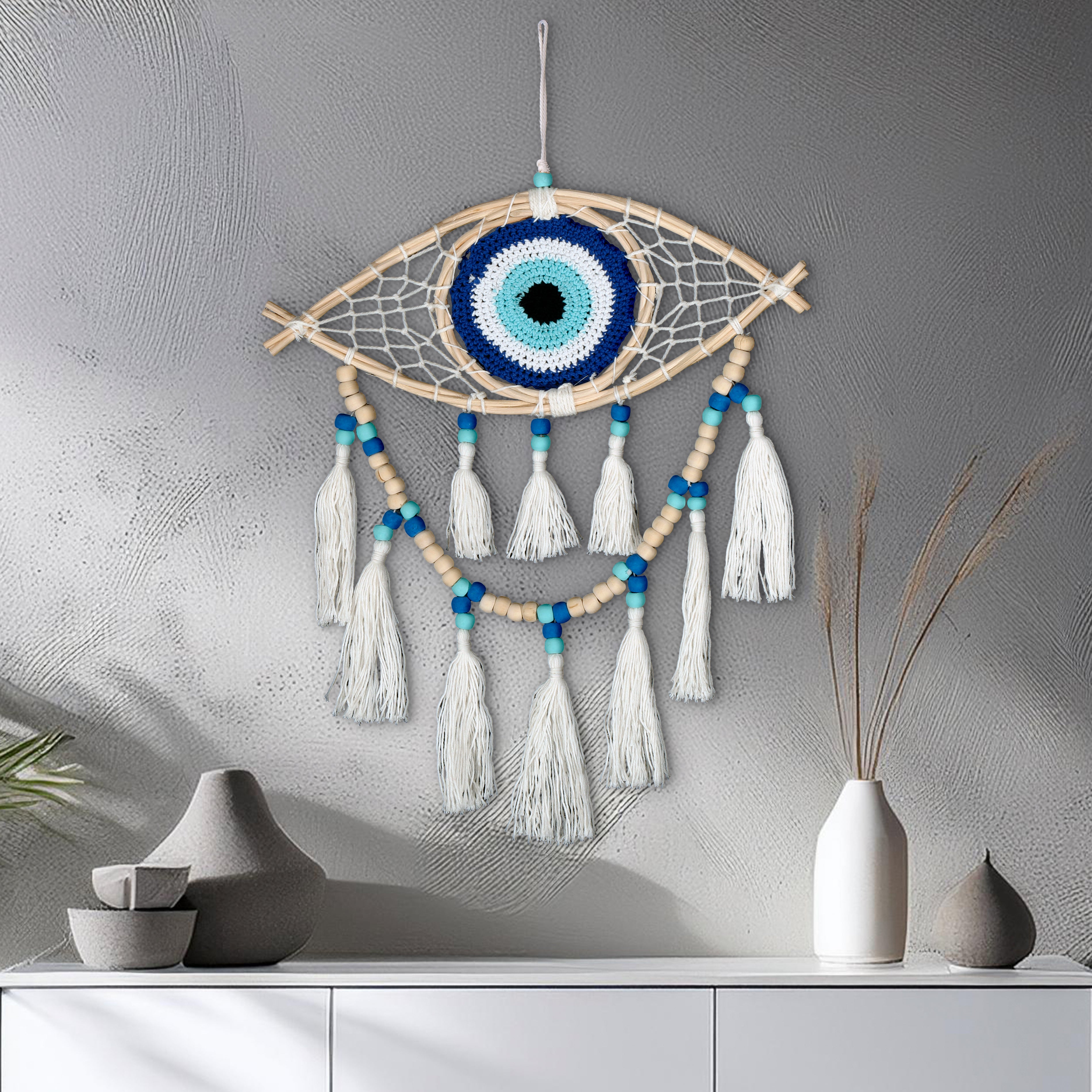 Evil eye Macrame Wall Hangings ~ various sizes