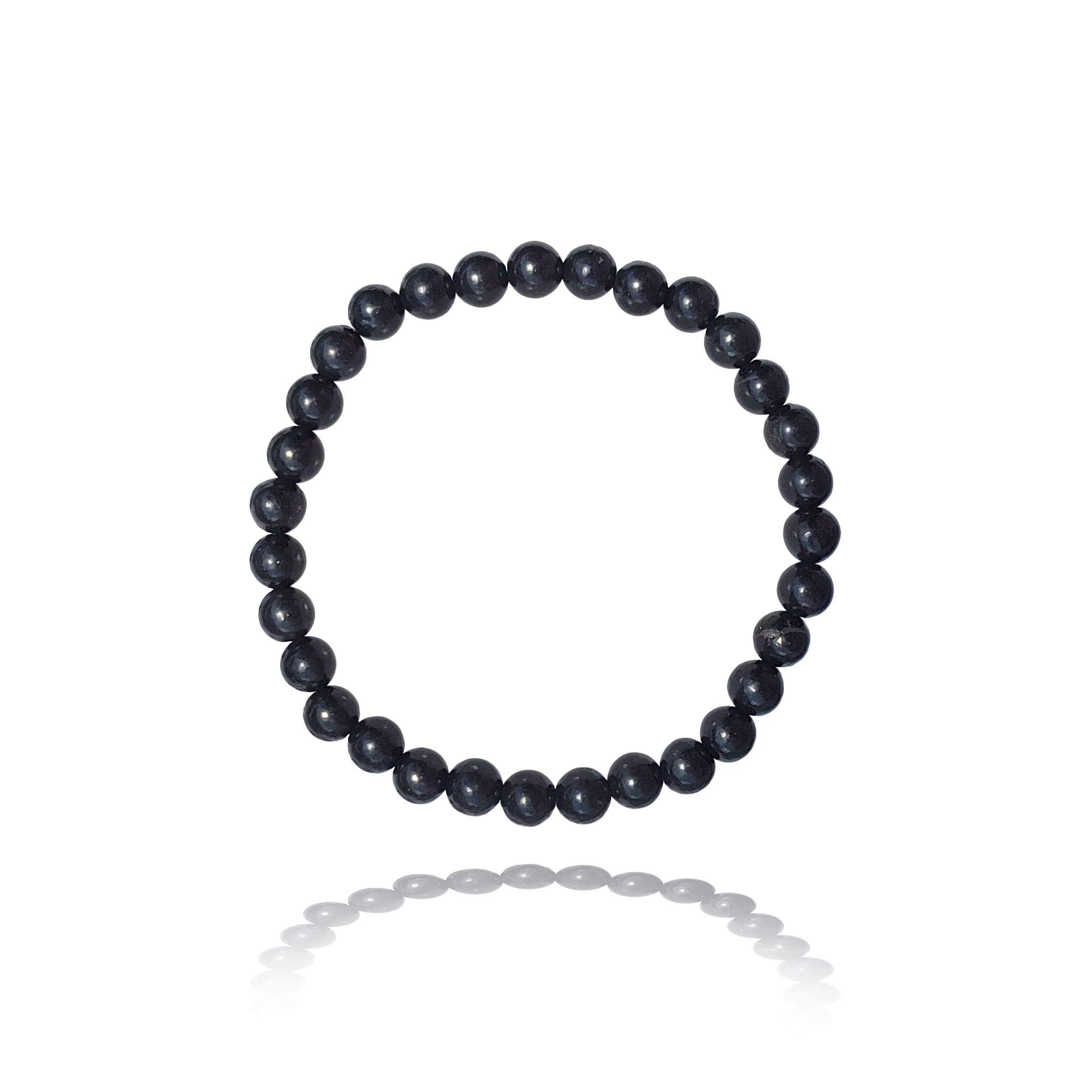 Shungite 6mm, 8mm and 10mm Beaded Bracelet