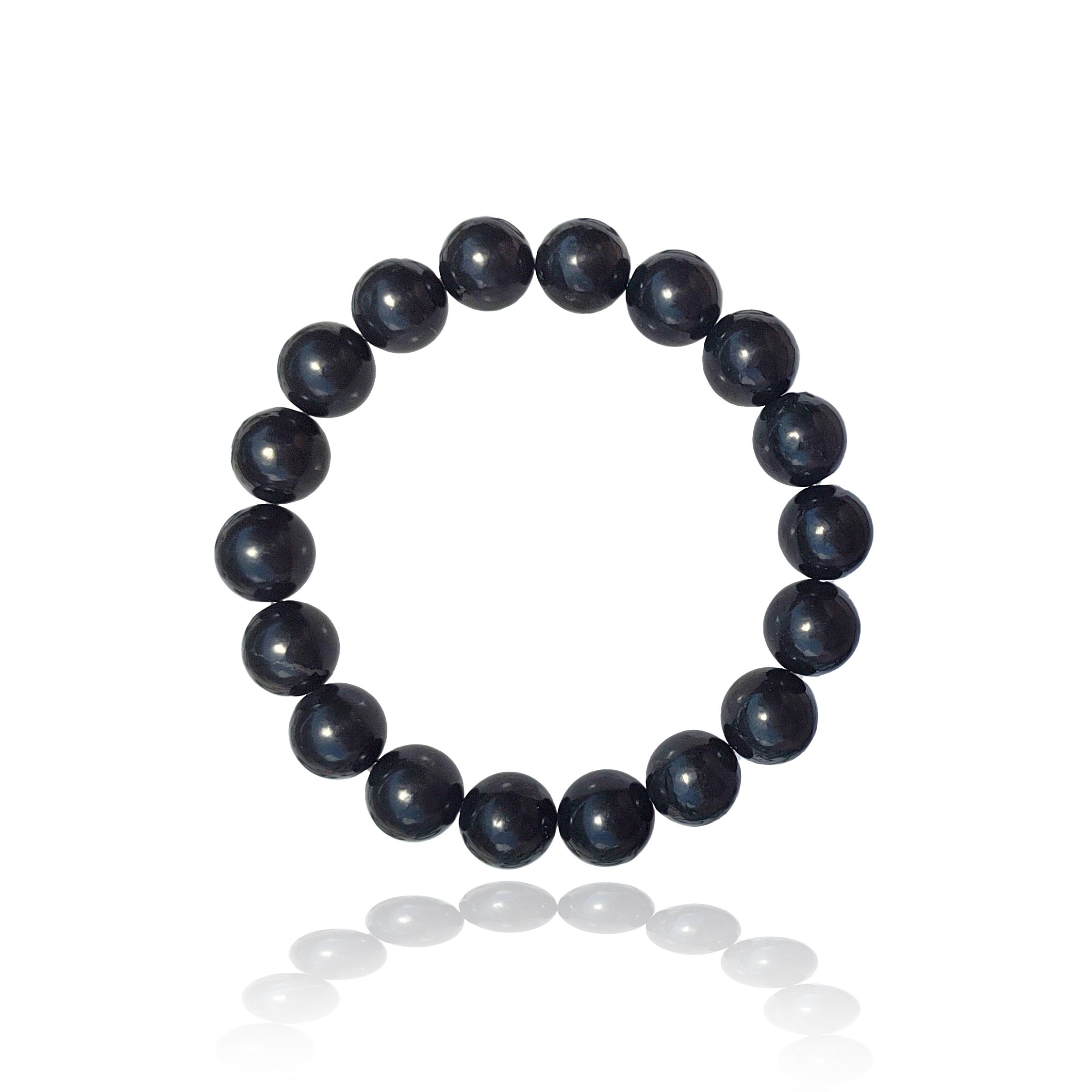 Shungite 6mm, 8mm and 10mm Beaded Bracelet