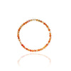 Carnelian 4mm, 6mm and 8mm bead bracelet