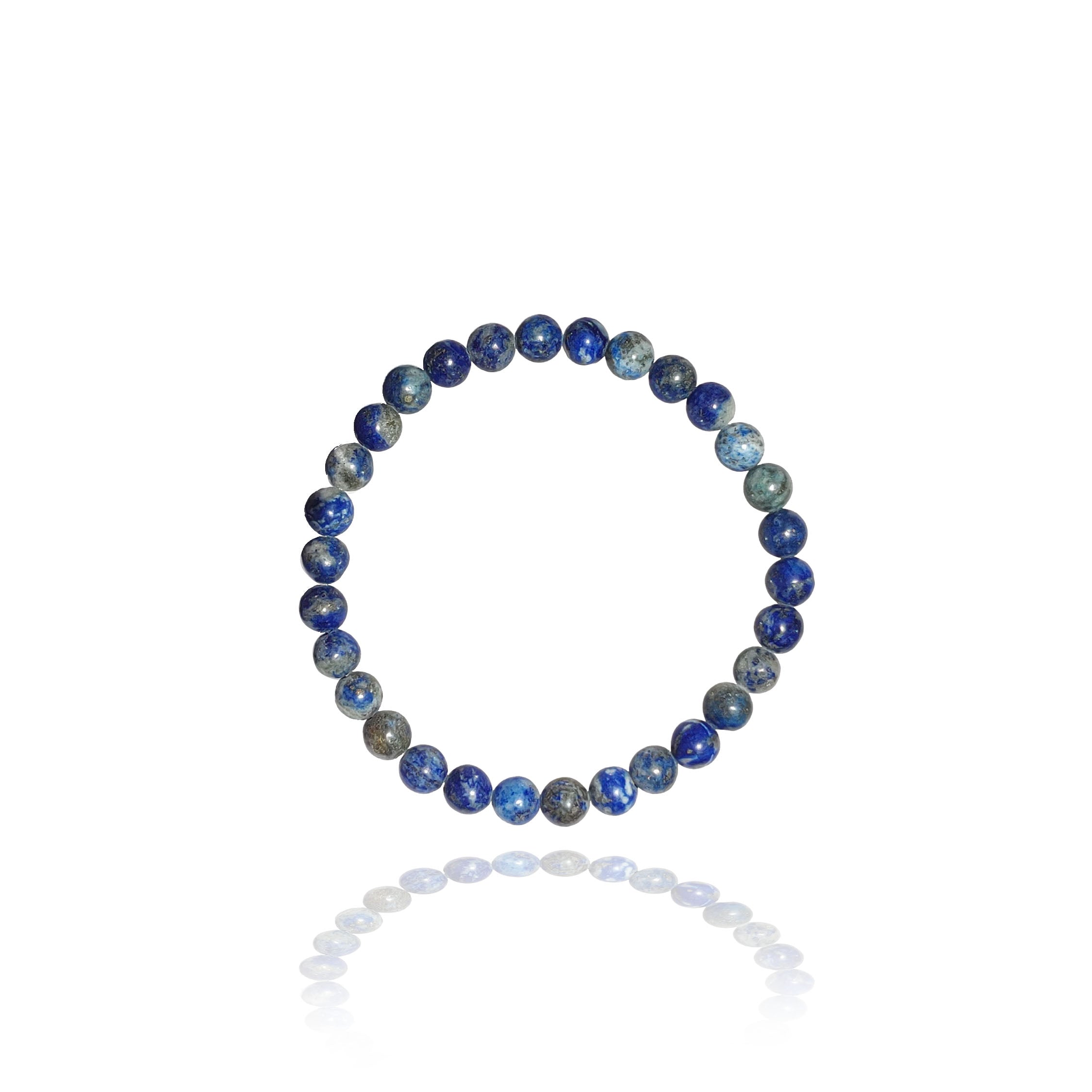 Lapis lazuli bead bracelet 6mm, 8mm, 10mm