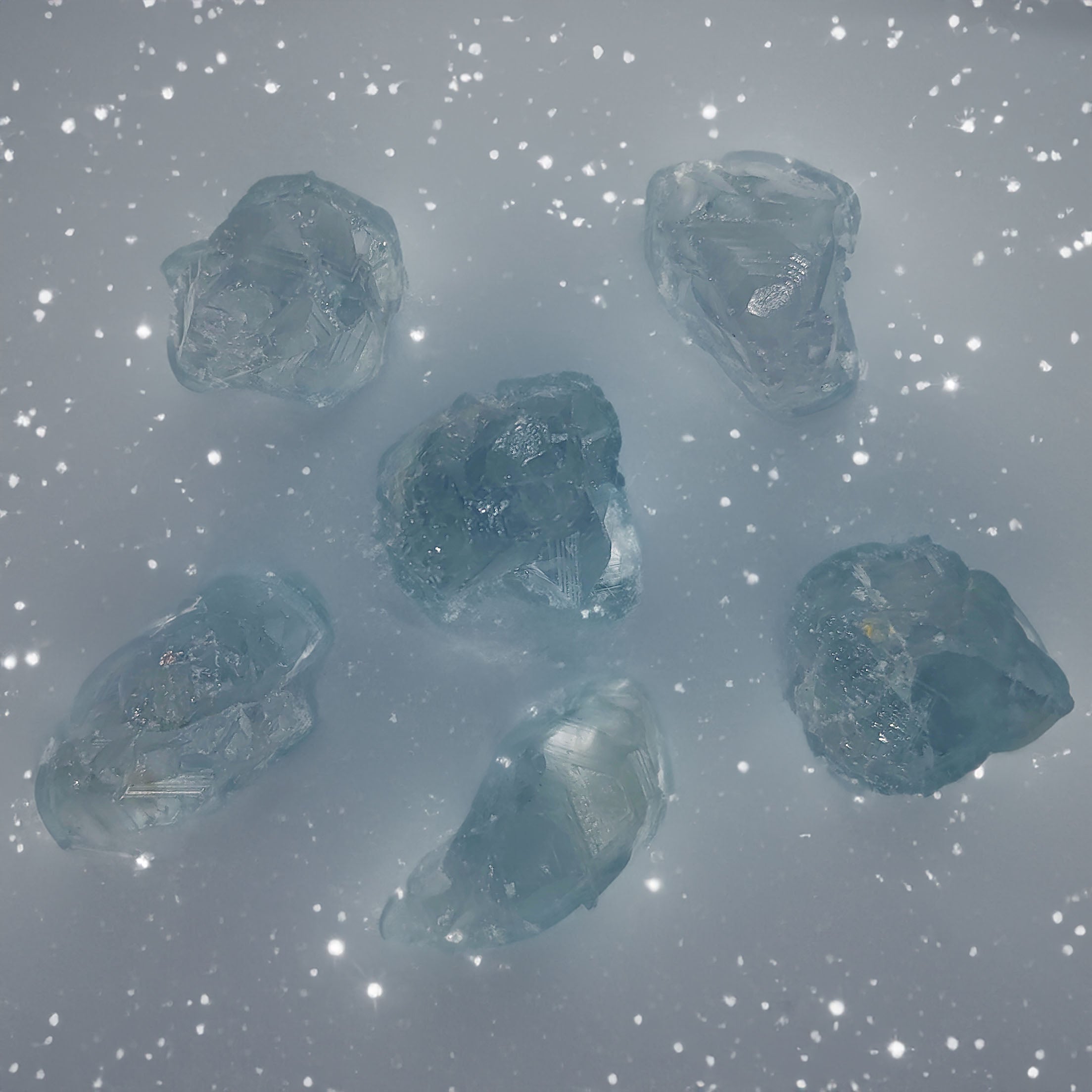 Celestite Popcorn Pieces