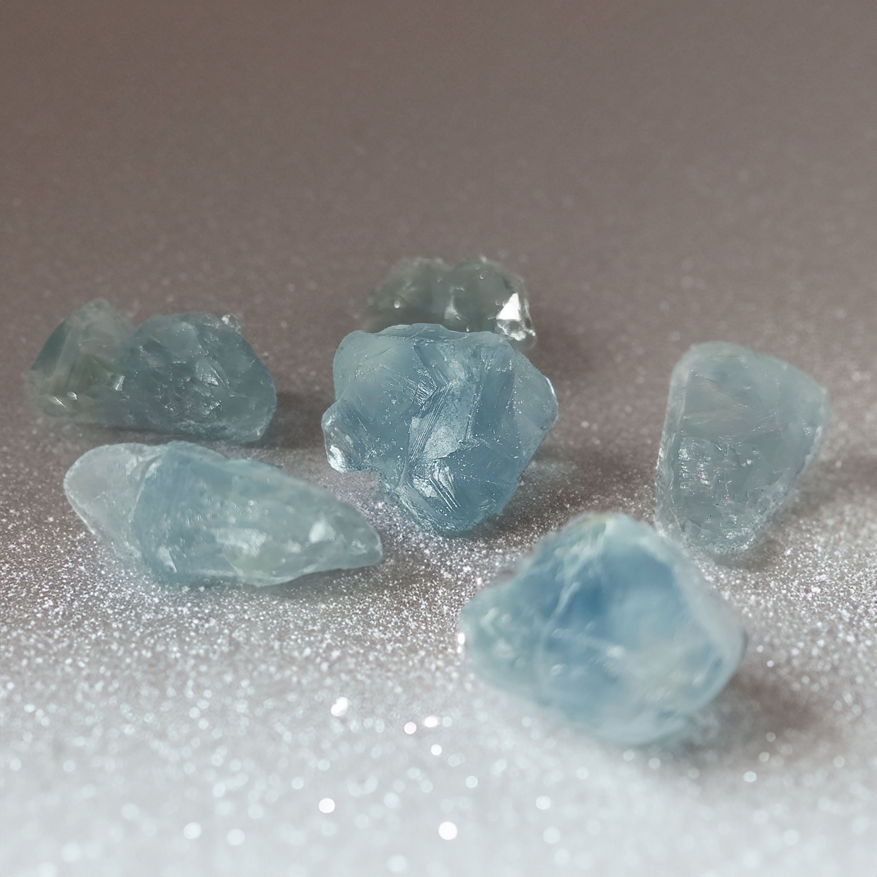 Celestite Popcorn Pieces