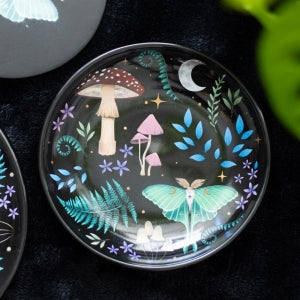 Fairycore Fantasy Dark forest collection round Trinket Dish