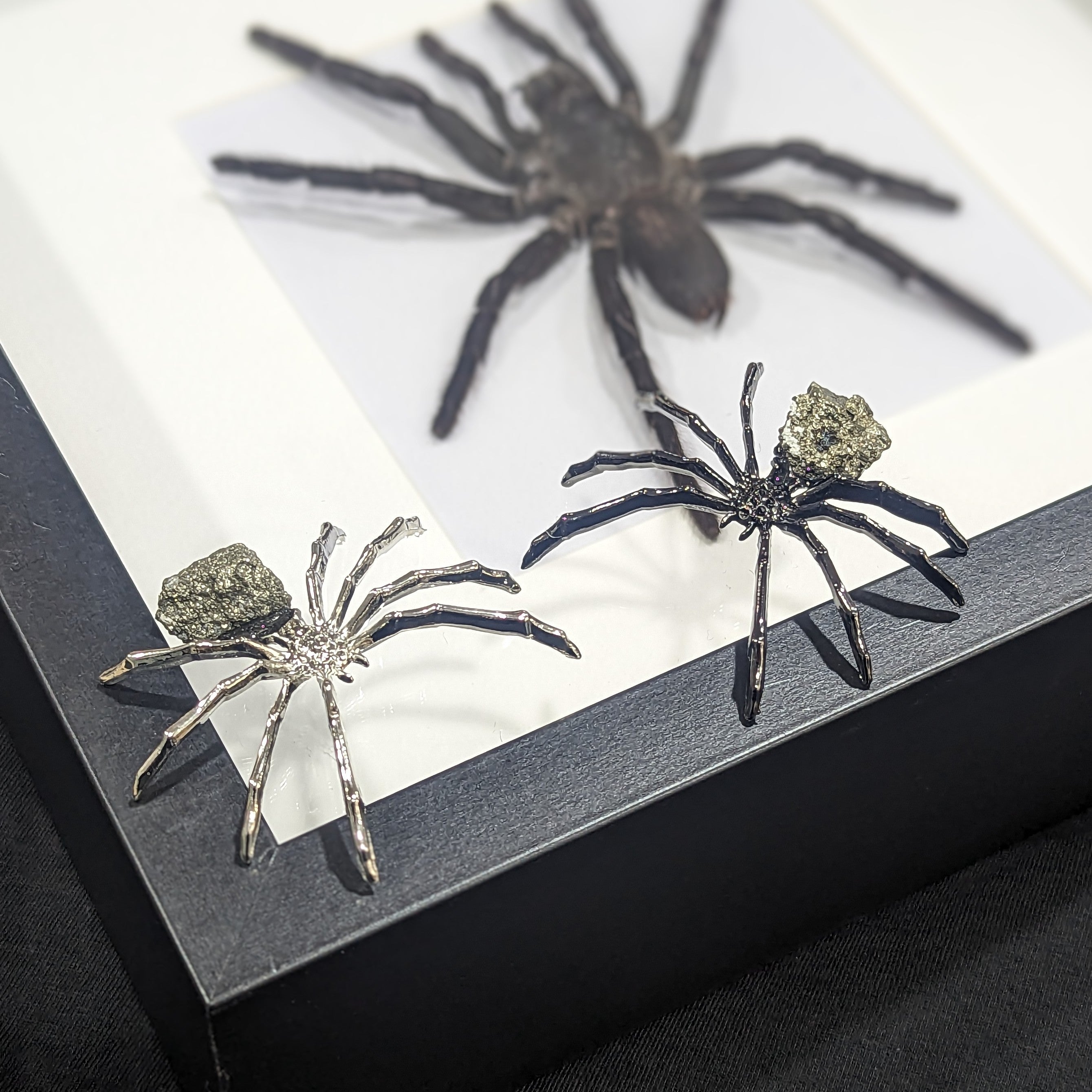 Pyrite Spiders - two colour choices