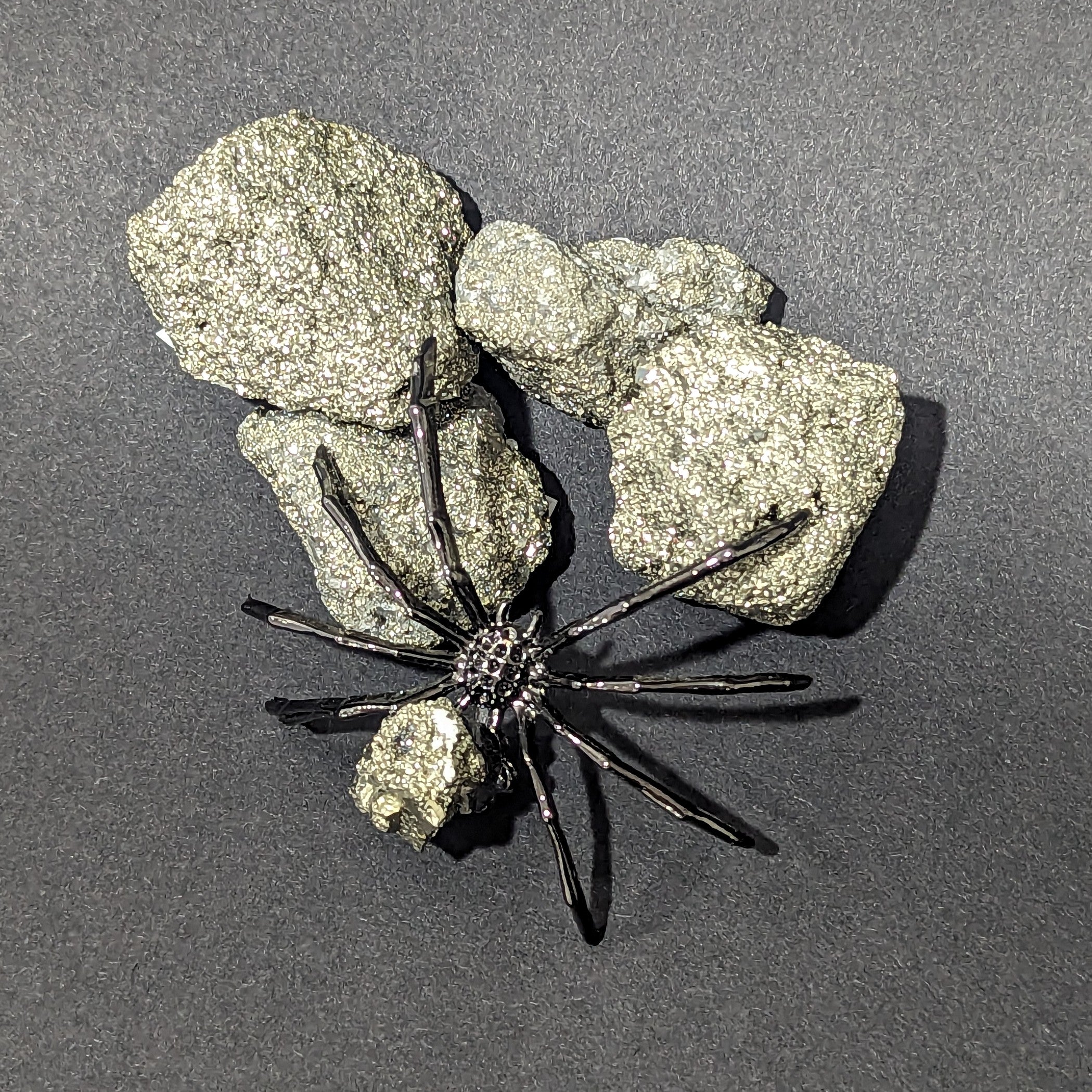 Pyrite Spiders - two colour choices