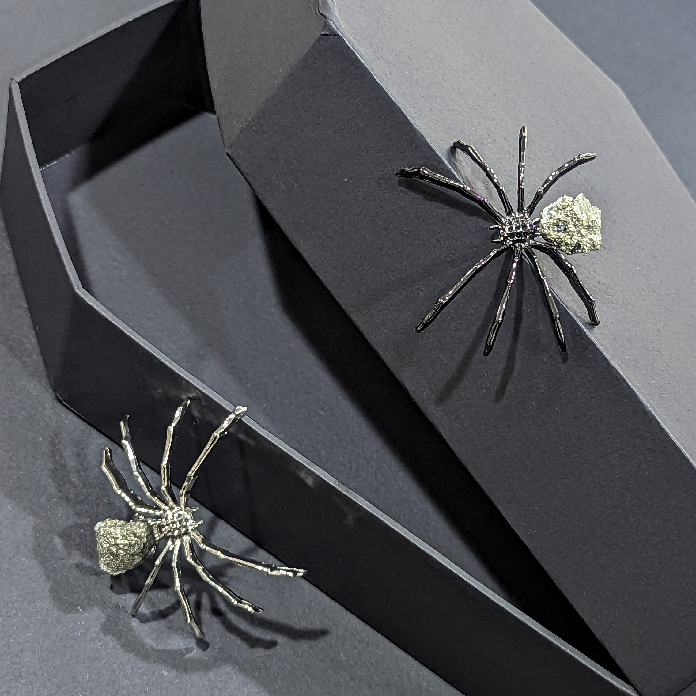 Pyrite Spiders - two colour choices