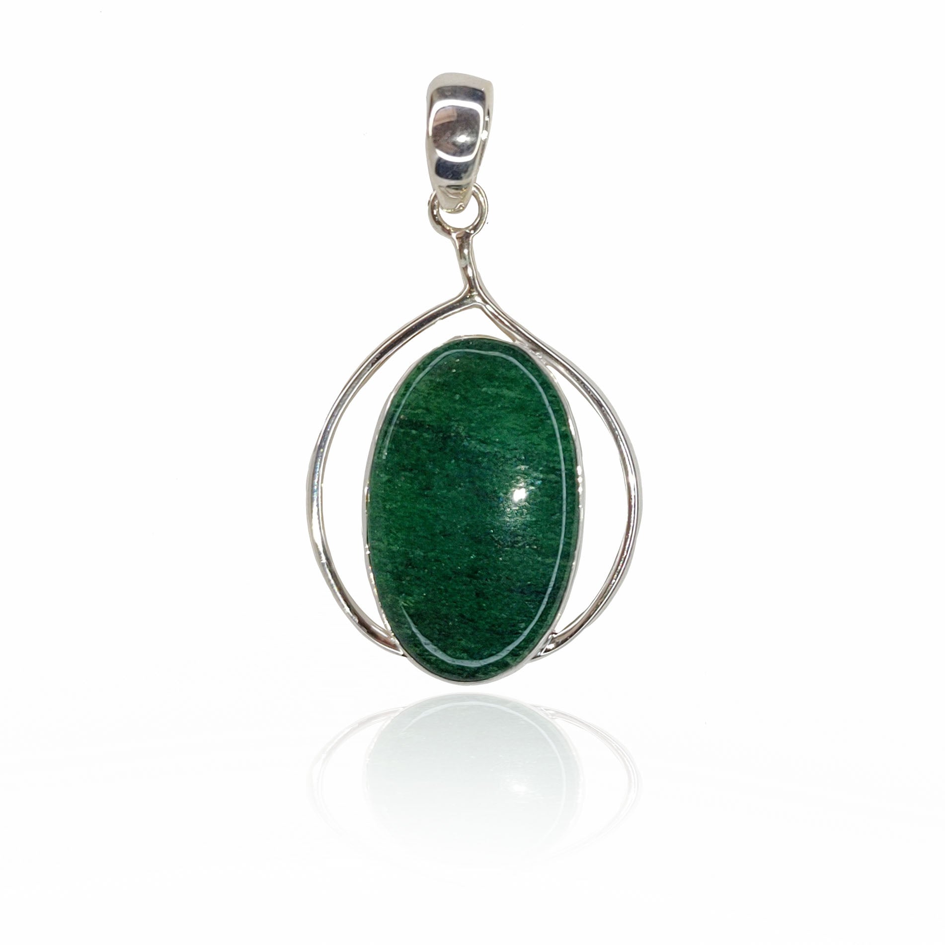 Nephrite Jade Cabochon Pendant