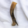 Genuine buffalo drinking horn - hand carved design