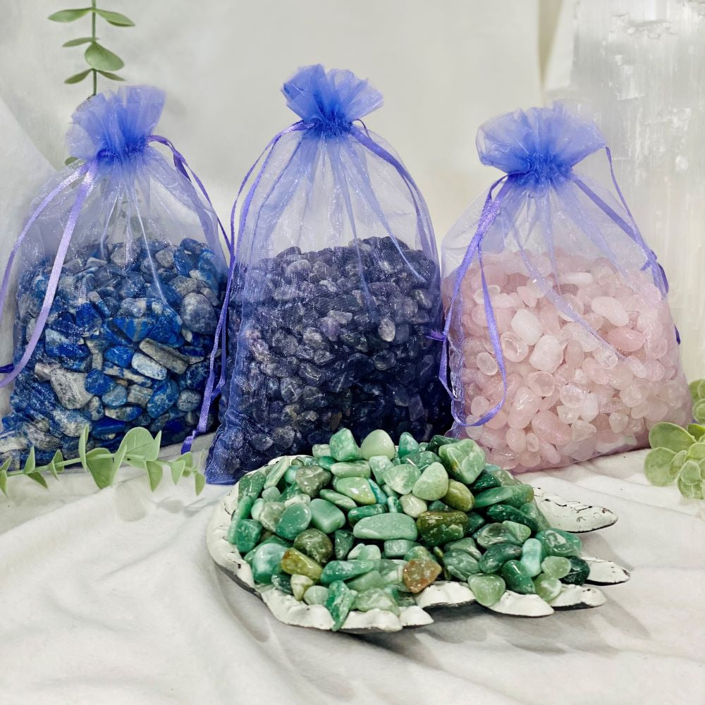 Crystal confetti bulk value packs 250gms, 500gms and 1kg options various crystals